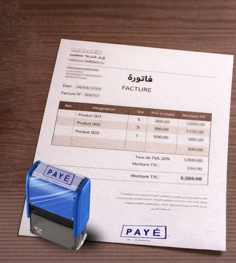 Tampon prêt – PAYÉ